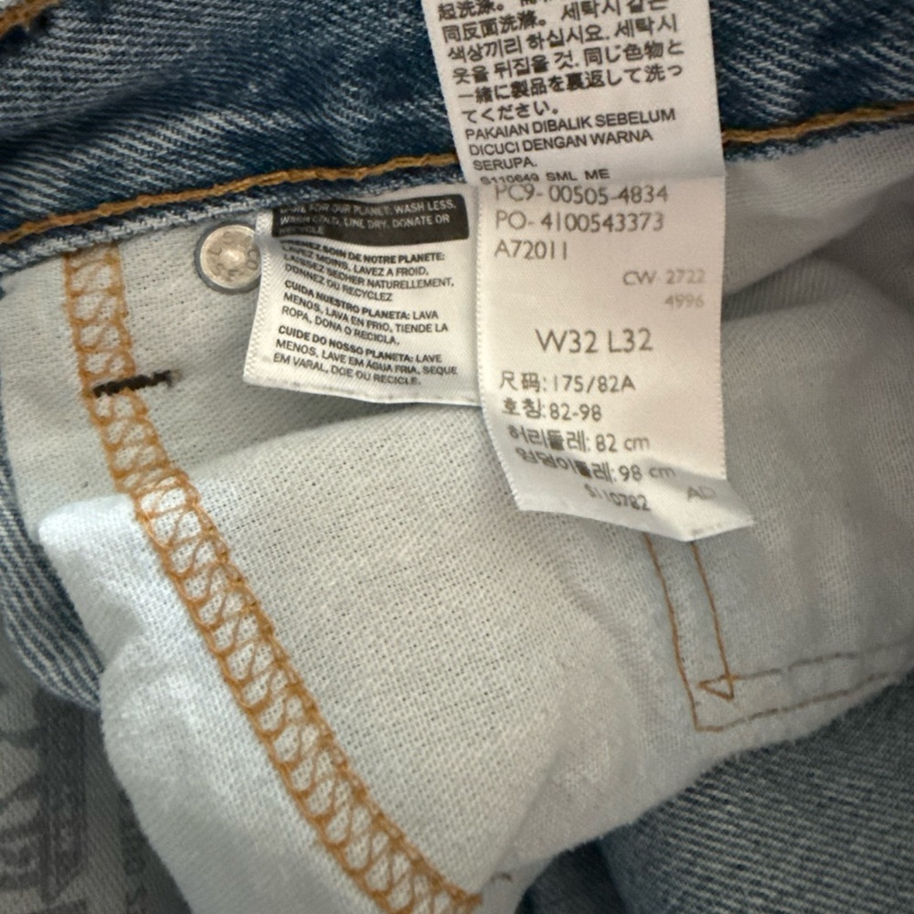 Levi’s 505 Classic Blue Denim Jeans 32x32 - Picture 5 of 5